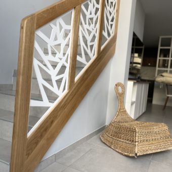 Garde corps Chêne massif Garde corps Chêne massif